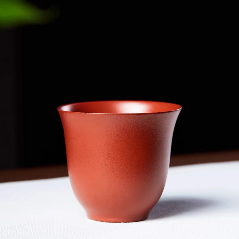 宜兴紫砂主人杯原矿大红袍泥品茗单杯单人茶盏功夫茶具小茶杯套装