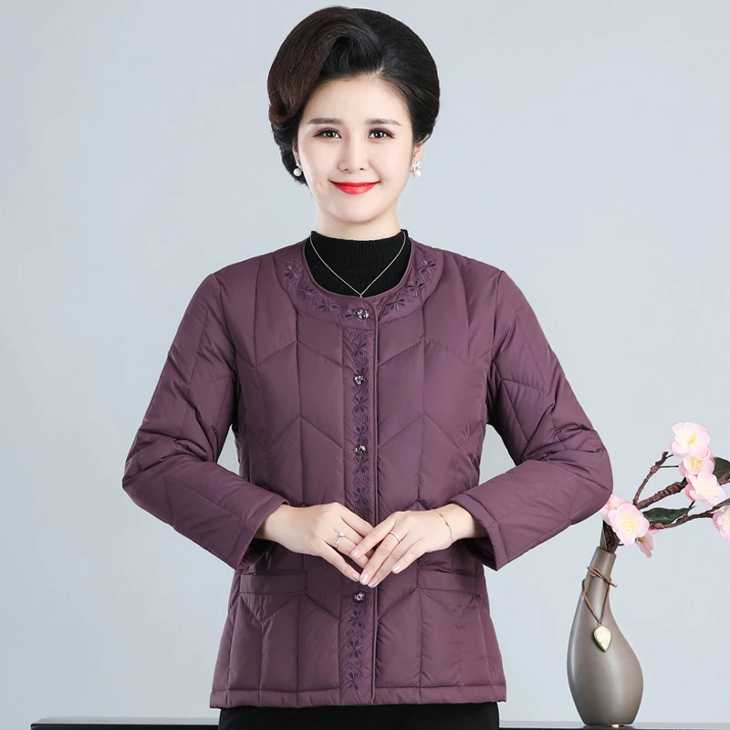 妈妈装加大码保暖棉服冬季加厚内胆棉衣奶奶特大码棉袄中老年外套
