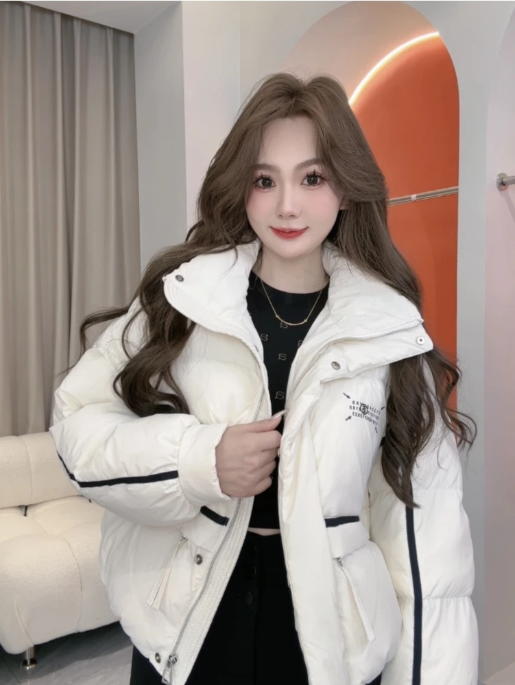 【晨晨高定】Y966新款2024时尚休闲百搭通勤鸭绒服简约冬季