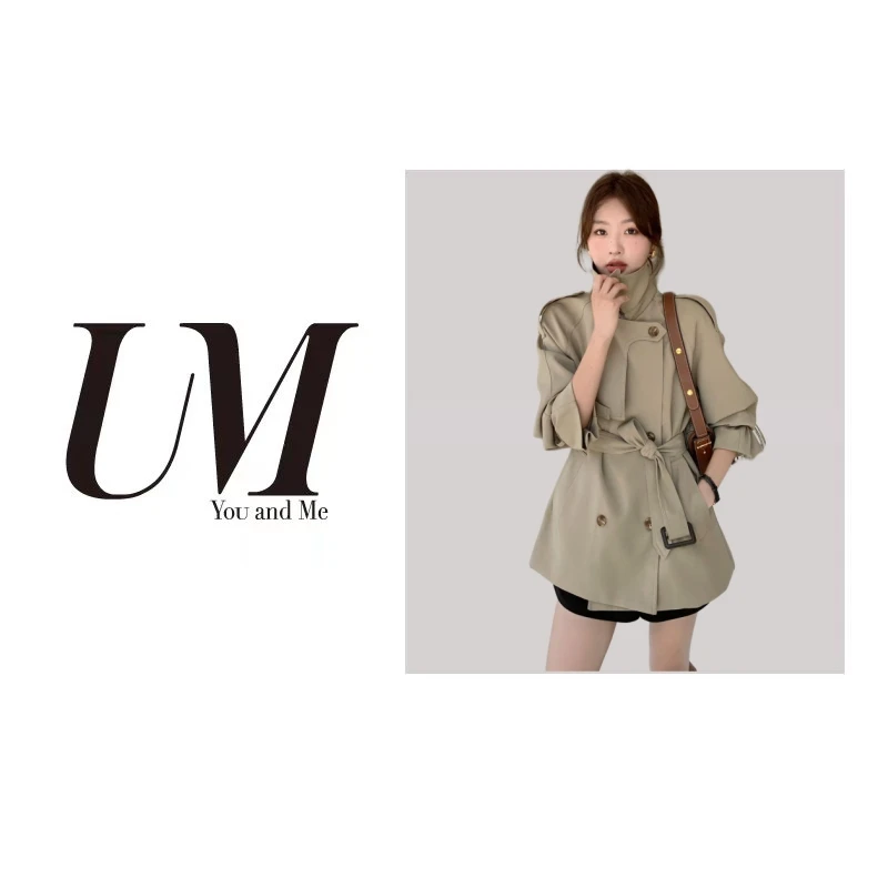 【U.M】一手长精致百搭风衣外套6003