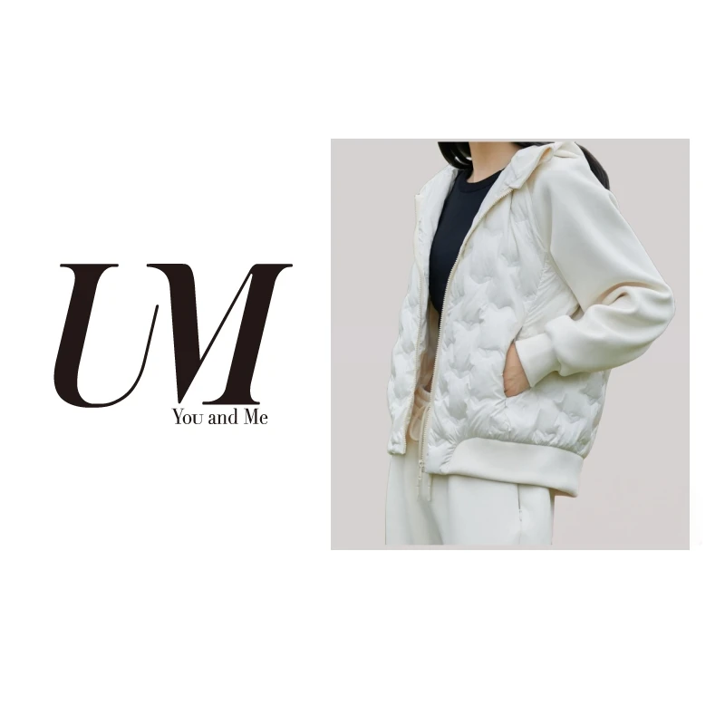 【U.M】航空仓冬季保暖百搭休闲运动连帽减龄鹅绒羽绒服重工羽绒服