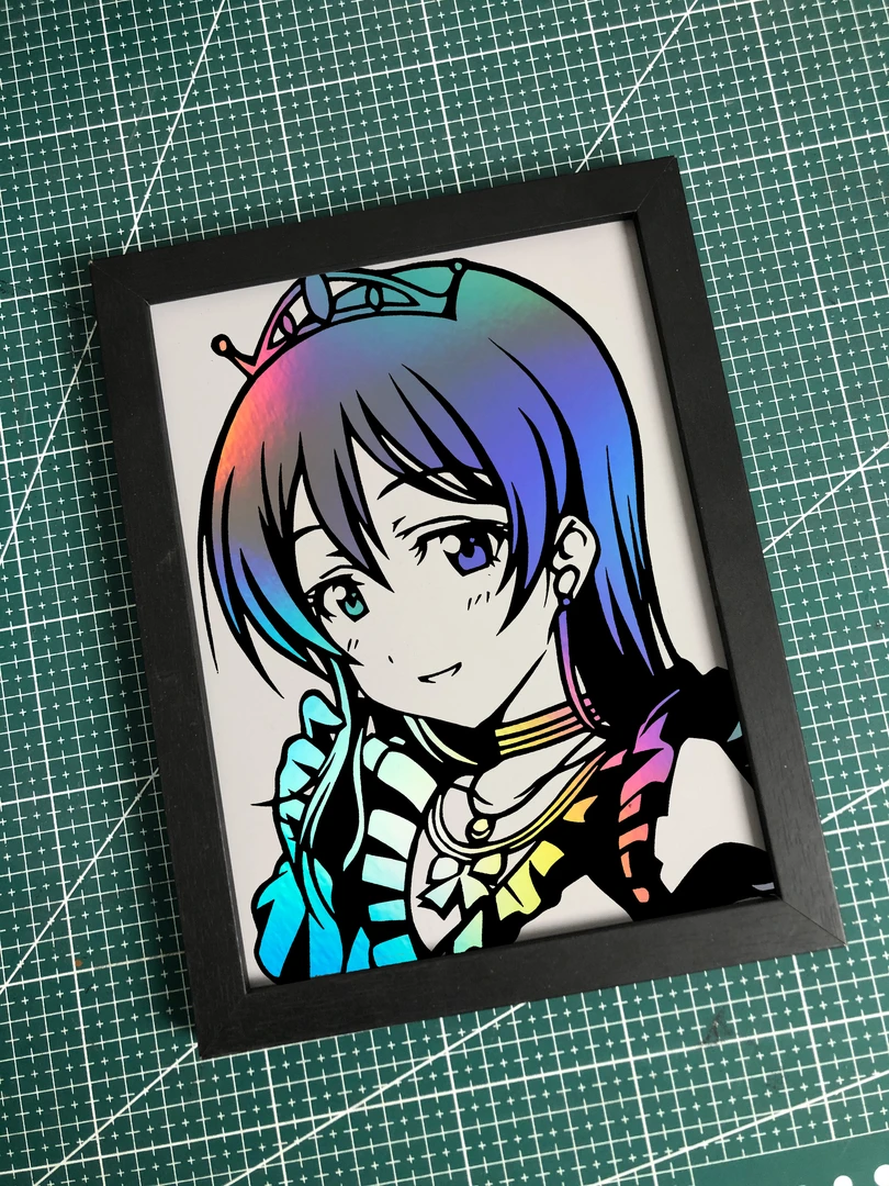 《Love Live》动漫炫彩镭射刮刮画零基础镭射刮画纸材料包自带图案