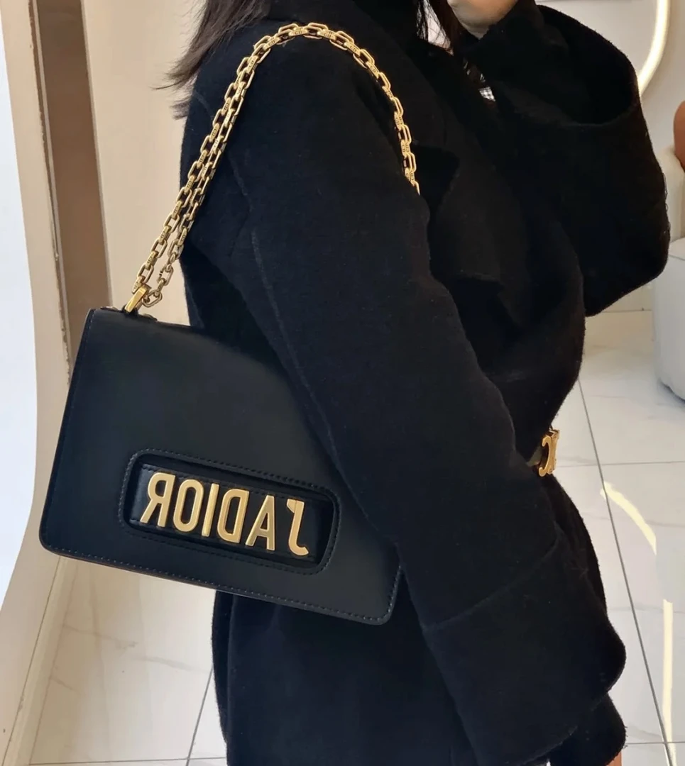 95新 DIOR/迪奥 黑金Jadior链条单肩包