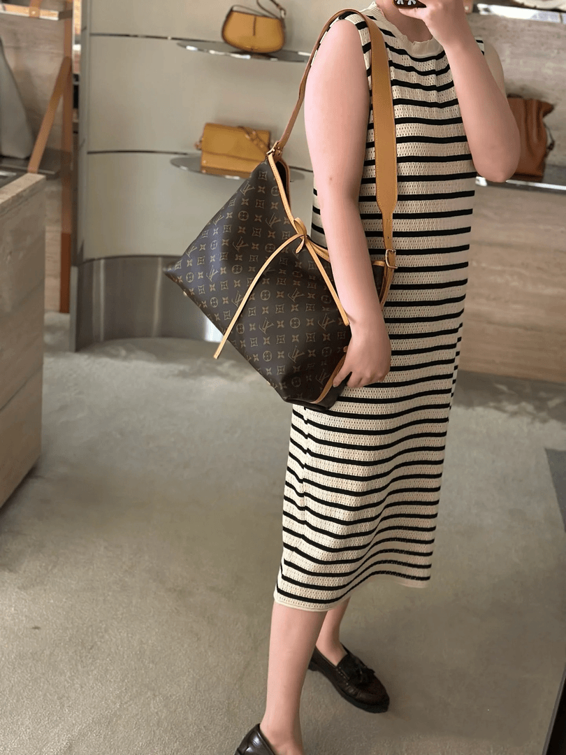 95新 LouisVuitton/路易威登 carryall中号单肩包