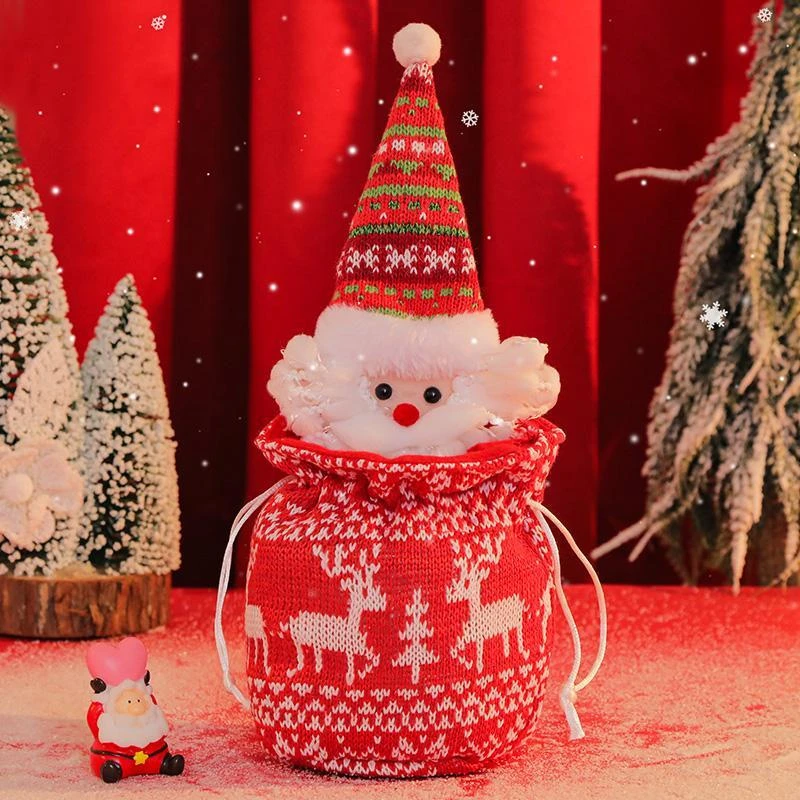 圣诞节礼物袋平安夜平安果包装盒子圣诞苹果袋手提小礼品袋苹果盒