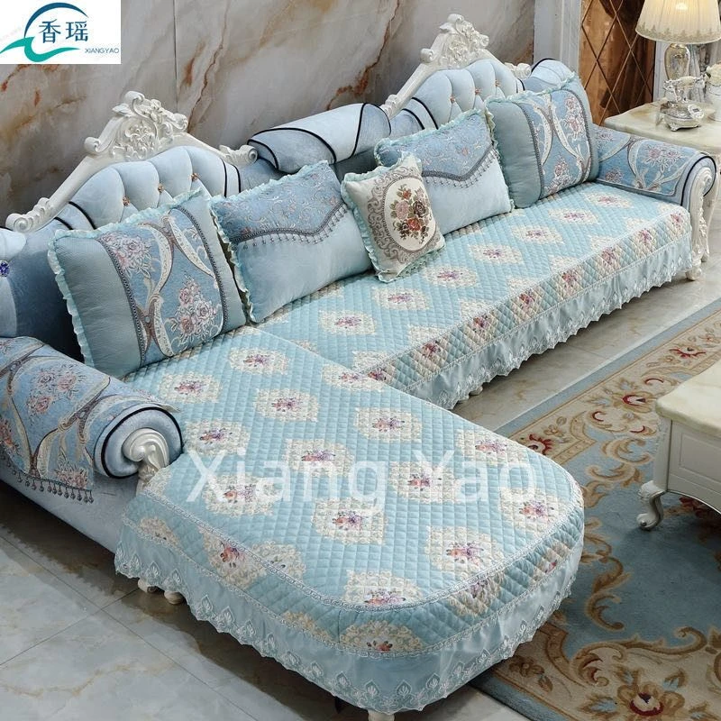 欧式UL型沙发垫简约现代四季通用全包布艺套罩定做防滑加厚包邮
