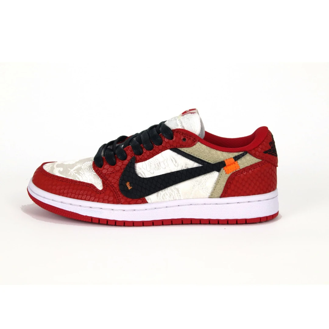Nike耐克Air Jordan 1 Low芝加哥龙年刺绣男女情侣鞋