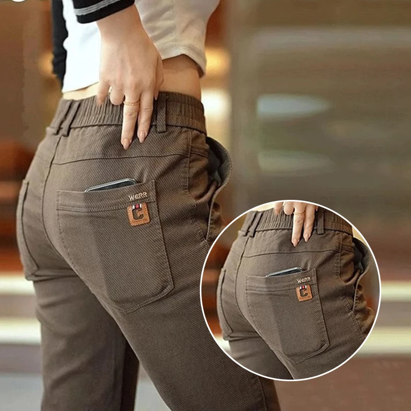 2024季新款男士直筒弹力休闲裤潮流百搭高腰显瘦薄款宽松春秋裤子