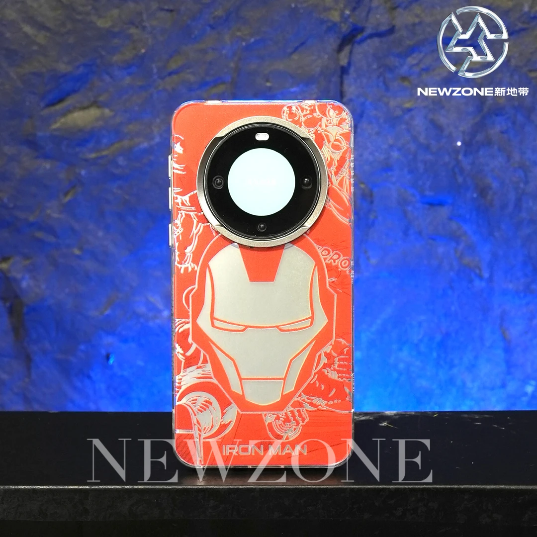 漫威英雄钢铁侠IronMan手机壳适用华为Mate60pro高级感磨砂防摔套