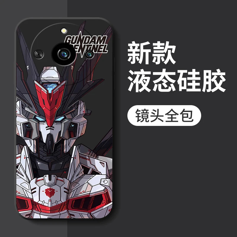 炫酷高达realme真我11手机壳11pro新款Pro+高级液态硅胶保护套