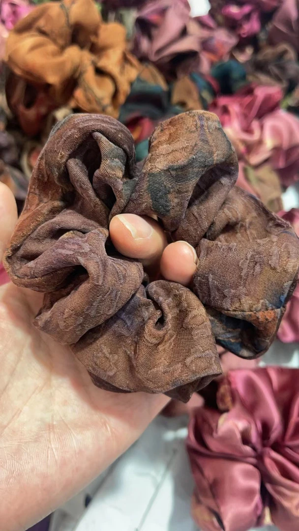 月亮家自制发圈印花 纯色 单层双层香云纱颜色随机发两个包邮