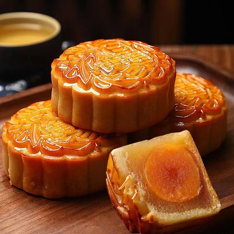 【现做现发】蛋黄大月饼广式莲蓉蛋黄豆沙月饼中秋糕点心团圆经典