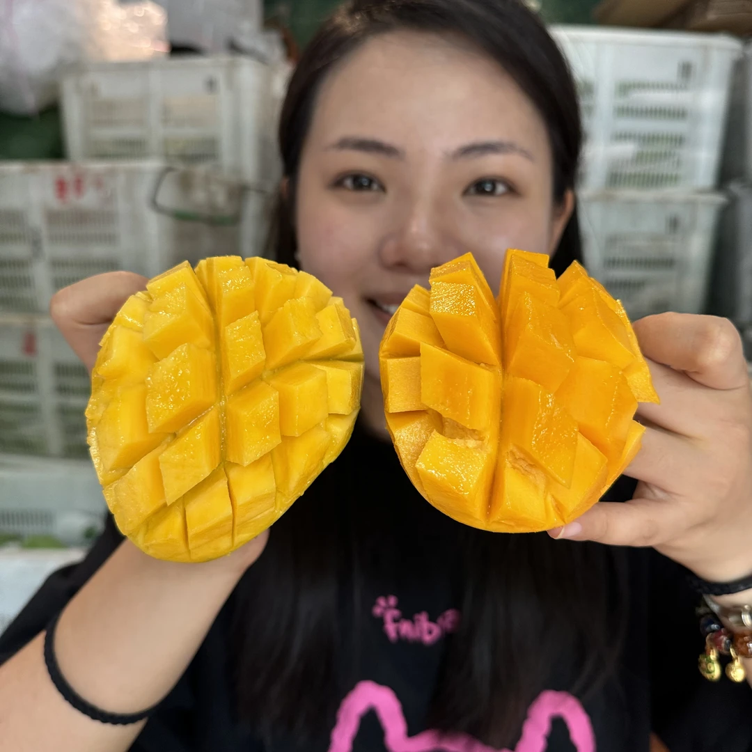 【香甜嫩如布丁】米易攀研二号＆金百花芒果放软吃自然树熟中通上门