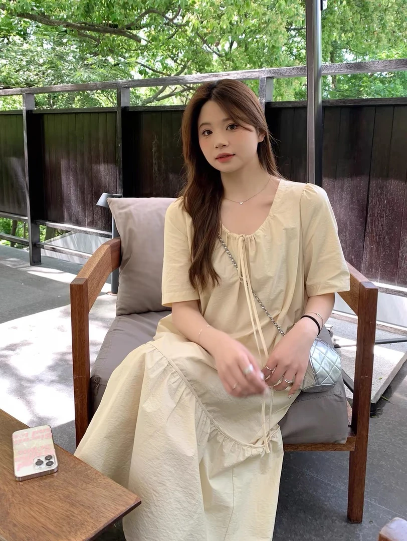 晓晓家夏款大码女装连衣裙上衣青仓