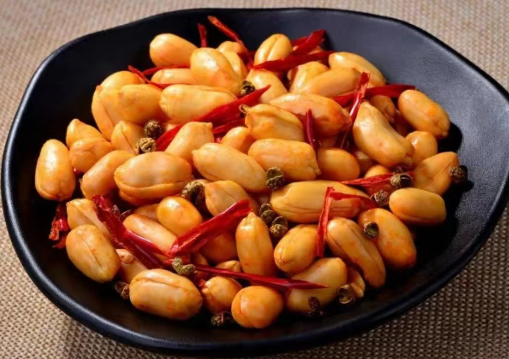 开袋即食麻辣花生米