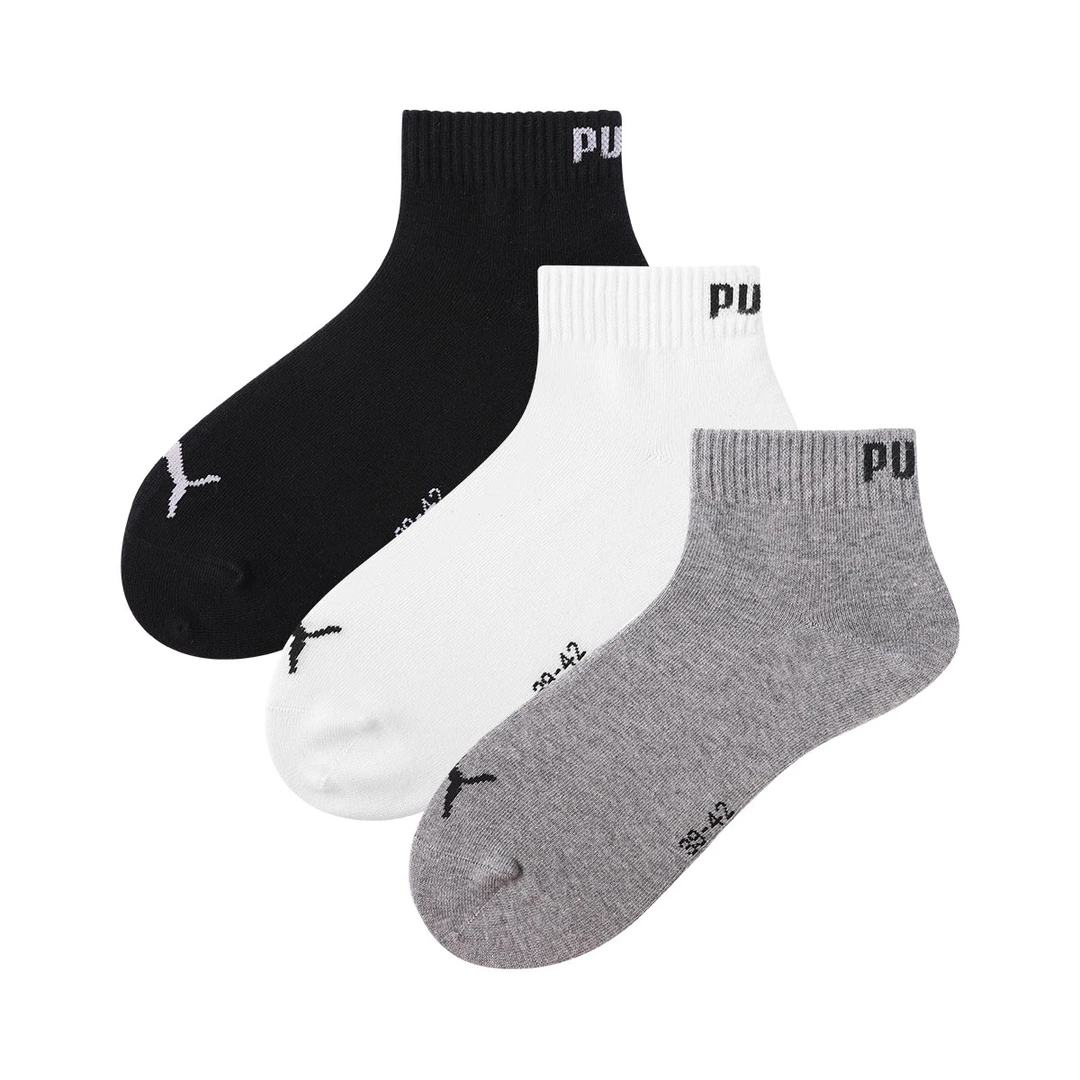 彪马袜子3双装中筒袜