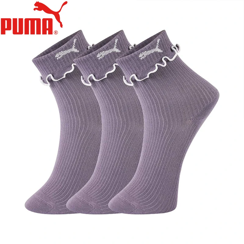 PUMA/彪马中筒袜女士常规运动休闲袜3双装透气袜子女袜庚运敏袜子