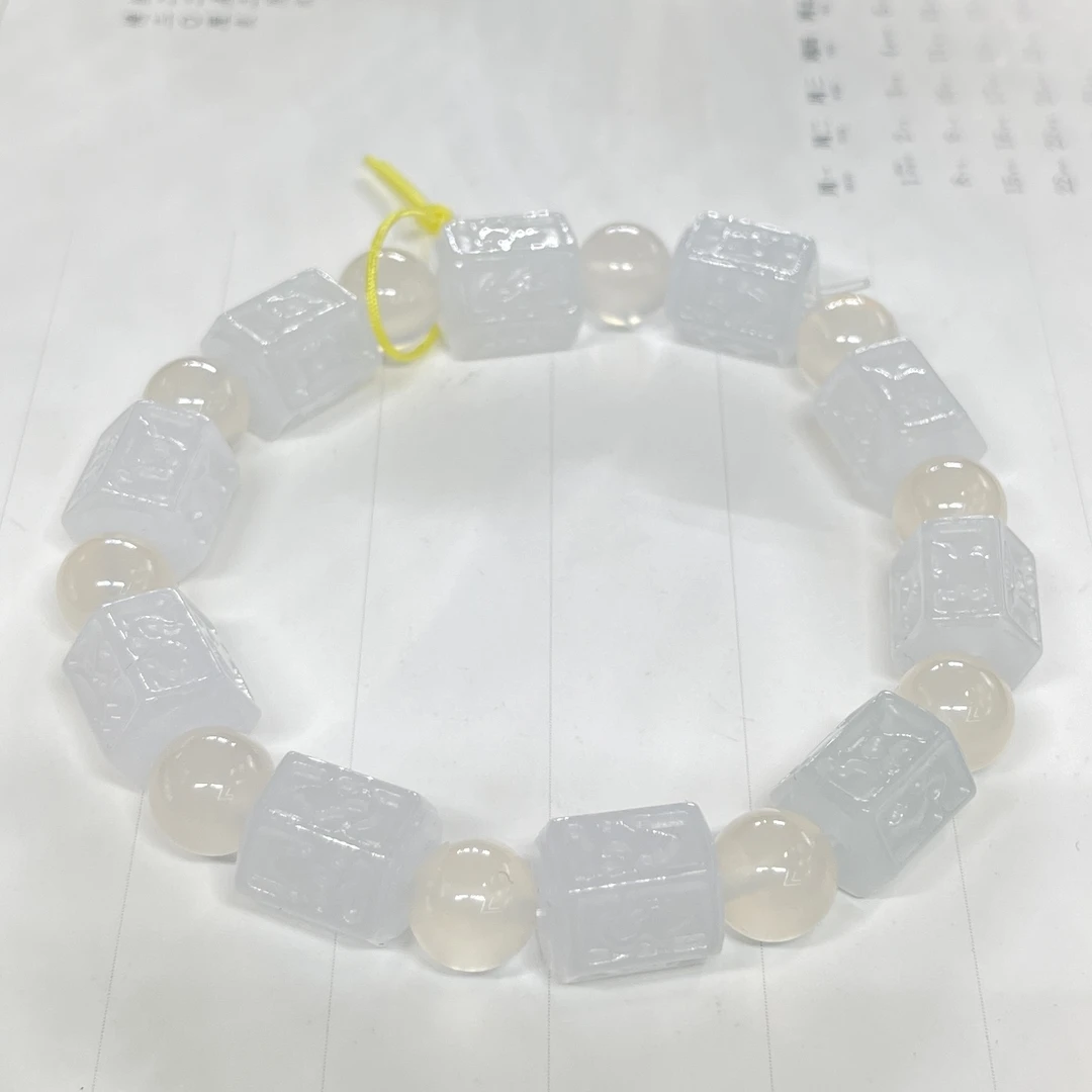 JMB22-117  天然翡翠缅甸A货 翡翠手串10颗