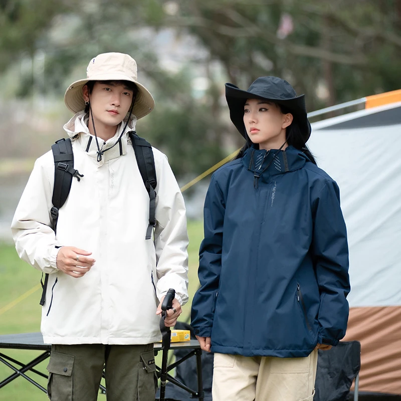 冲锋衣2024新款三合一春秋冬男女冲锋衣 情侣外套 防风防水登山服