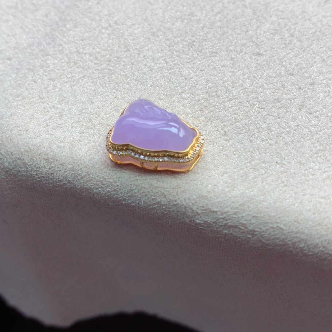 【闪购商品】翡翠吊坠18K金镶嵌