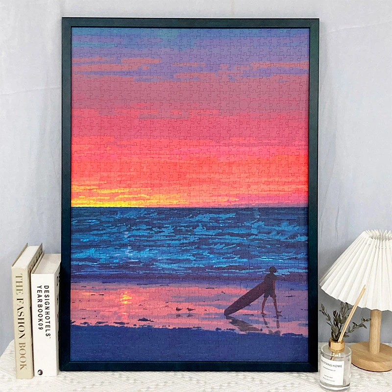 GILL&LILL拼图成人版1000片冲浪者888片礼物高难度拼图手工玩具