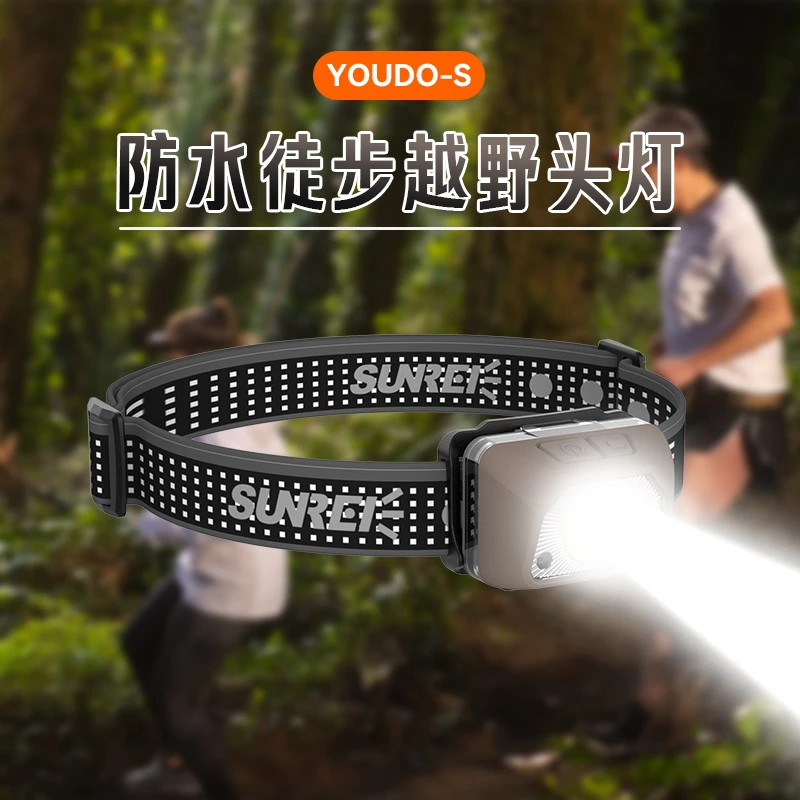 【山力士旗舰店】悦动S/Youdo S 可感应可更换双电源干电池超亮头灯