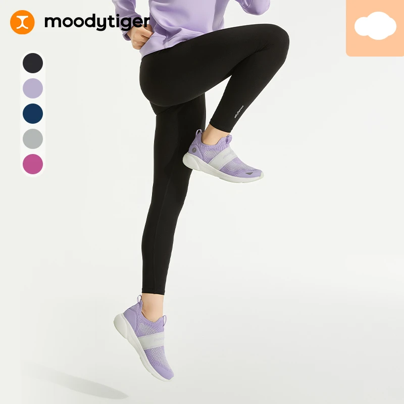 moodytiger女童纯色紧身裤高弹透气舒适瑜伽裤43211415【DR】