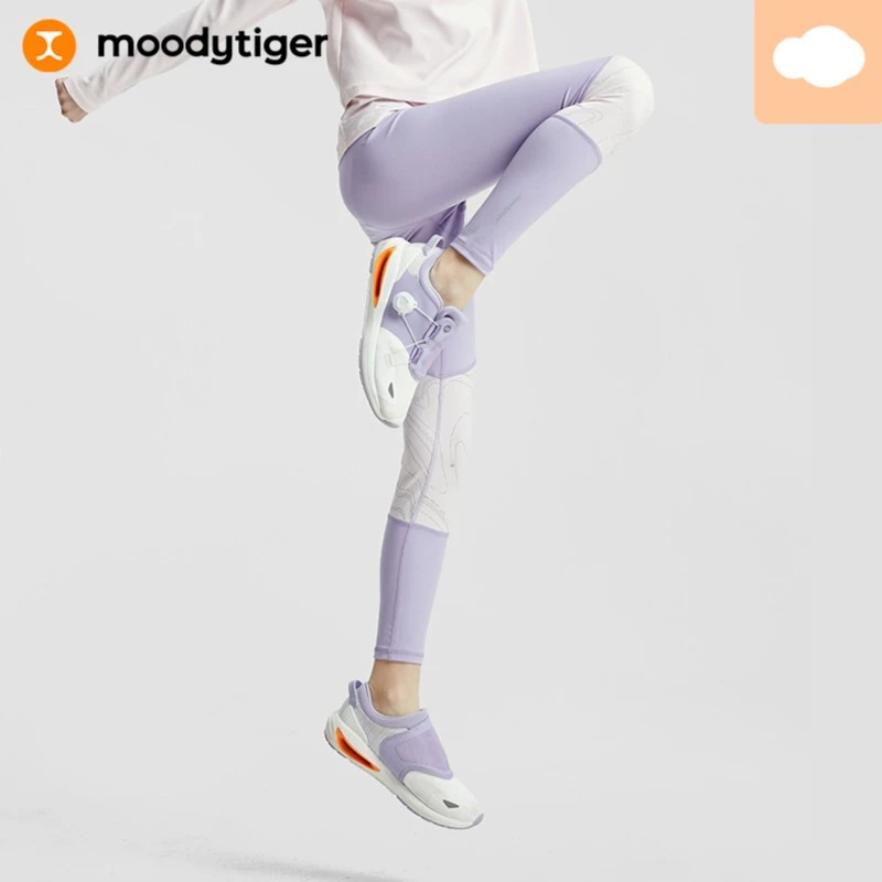 moodytiger/虎动虎【开学季】女童外穿拼接运动紧身裤M33211402