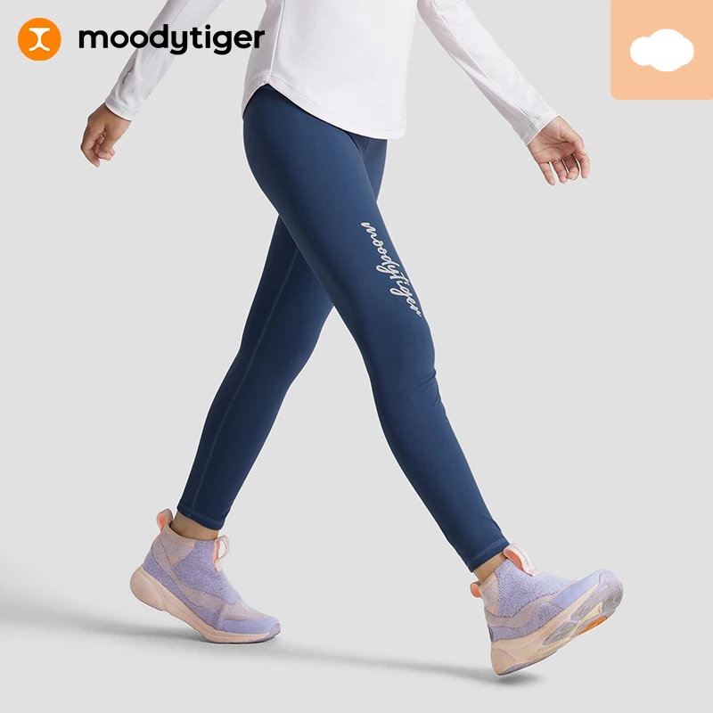 moodytiger打底裤女童运动裤23年秋新外穿瑜伽紧身裤| 小云朵【H】