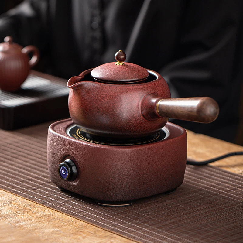 百垚围炉煮茶家用室内罐罐煮茶壶煮茶器小型电陶炉煮茶炉陶瓷茶壶