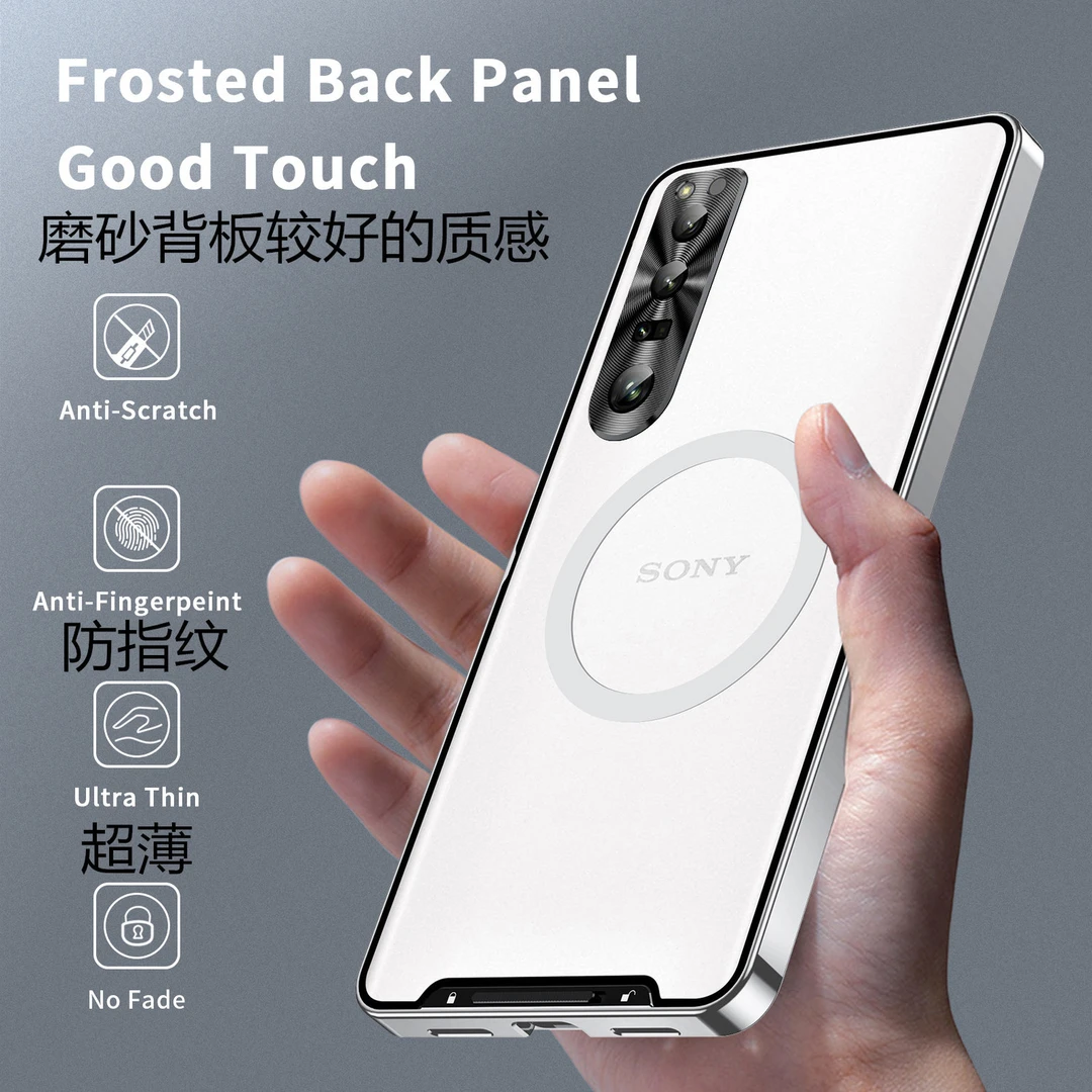 适用于索尼Xperia10 IV手机壳5Xperia1 IV金属边框防摔外壳推拉男
