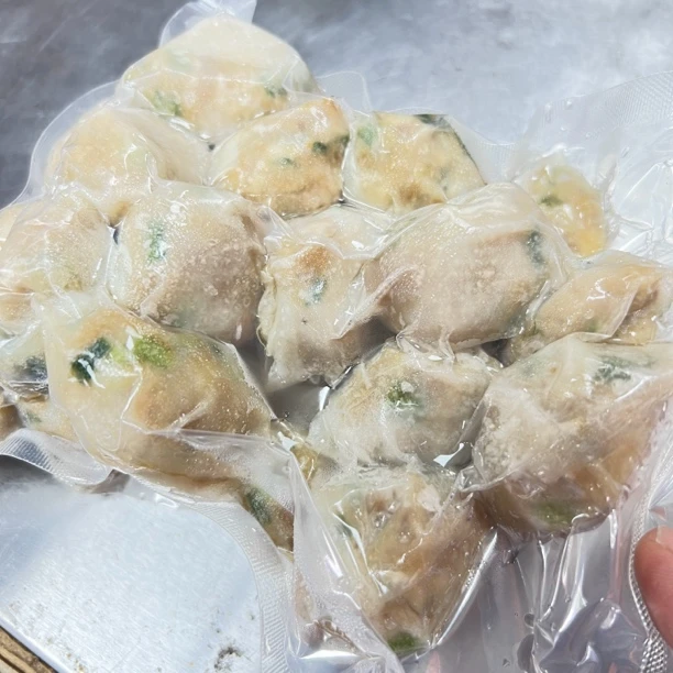 福建特产连江袋江鱼饺 生态黑猪肉馅一共3袋1500g