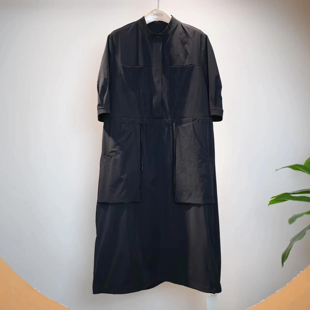 一席之地夏季新款时尚设计师女装连衣裙休闲百搭女士中长款裙子