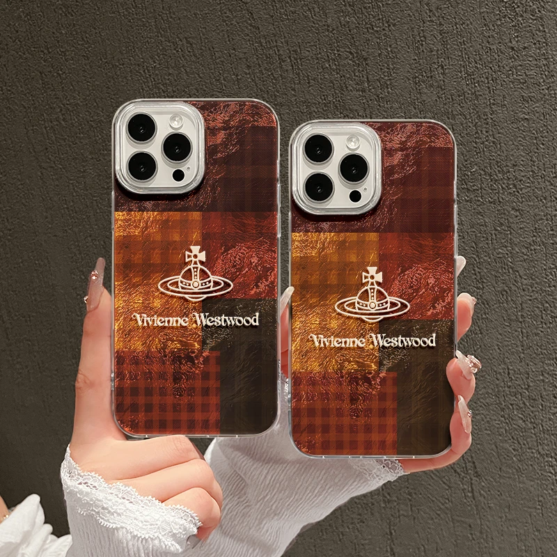 适用苹果iPhone16pro手机壳mate60漩涡壳IMD华为美拉德格纹西太后