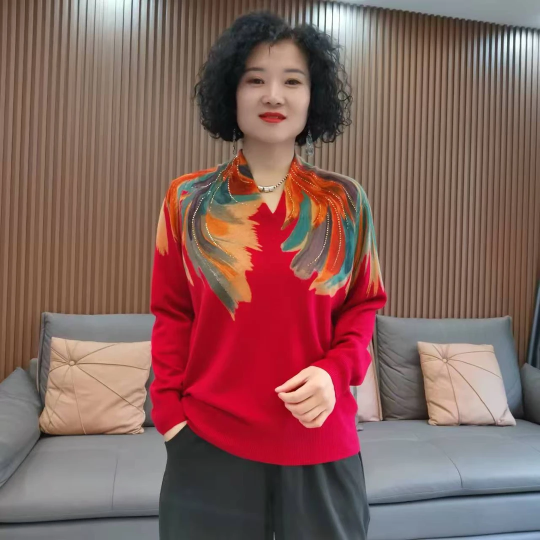 v领时尚休闲上衣3368