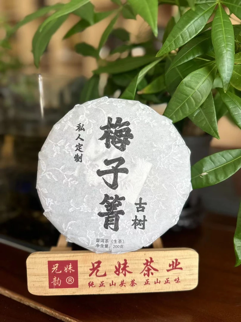 《兄妹》2024年梅子箐头春古树 香甜纯料普洱生茶200克/饼