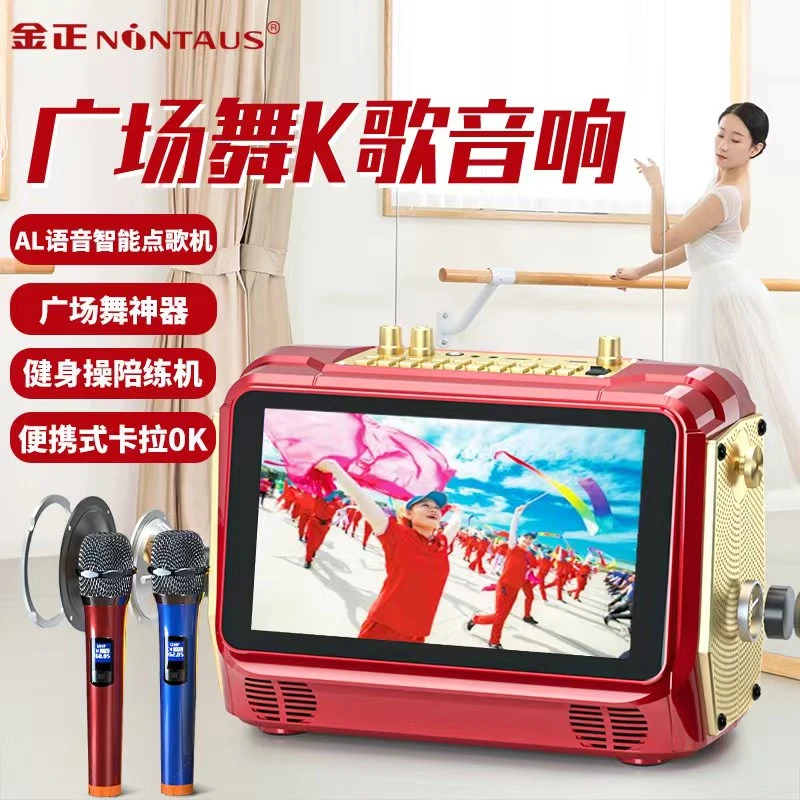 NINTAUS/金正1191便携式广场舞蓝牙音响一体机k歌音箱大显示屏幕