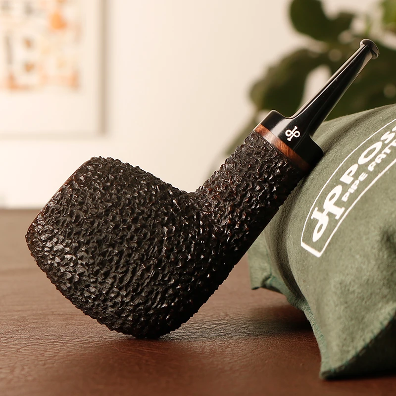 意大利波塞拉 R级 （内径21，深42.4） 钻石雕刻手工石楠木烟斗