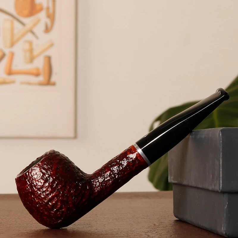 意大利沙芬 口袋斗202 配斗包 喷砂小直斗 6毫米 石楠木烟斗