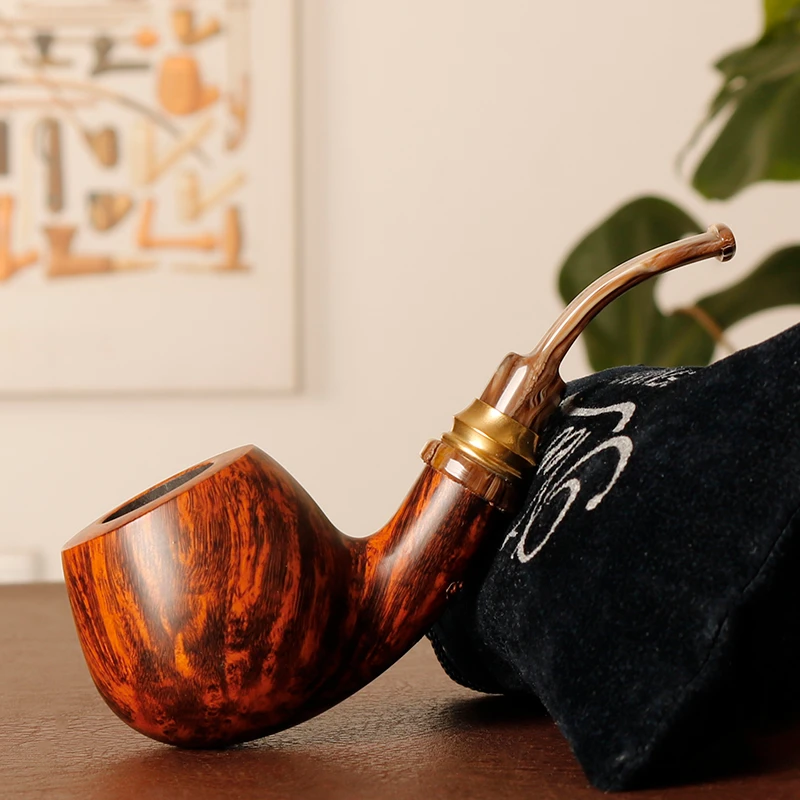 丹麦彼得吉普森 classic3 哑光面弯斗 石楠木烟斗