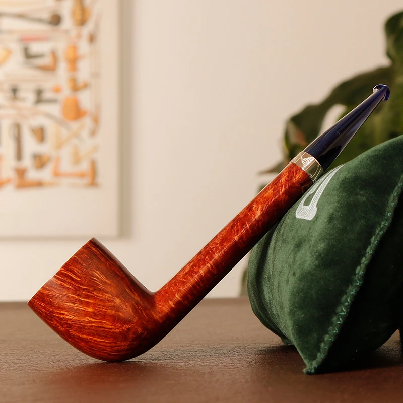 意大利里纳尔多 浅色都柏林直斗  手工石楠木烟斗