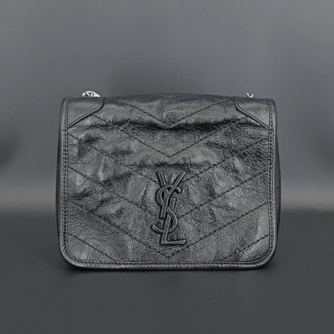 99新 YSL/圣罗兰 YSL圣罗兰niki mini链条包 单肩斜挎包