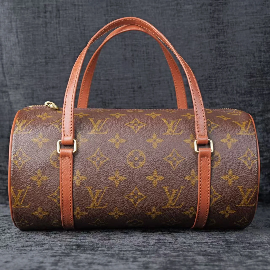 95新 LouisVuitton/路易威登 （植鞣革换新）LV红皮巴比龙 26