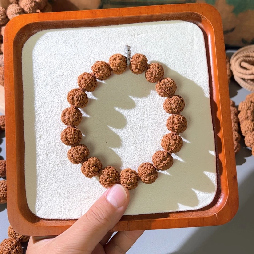 金刚菩提手串原生态双龙头货17