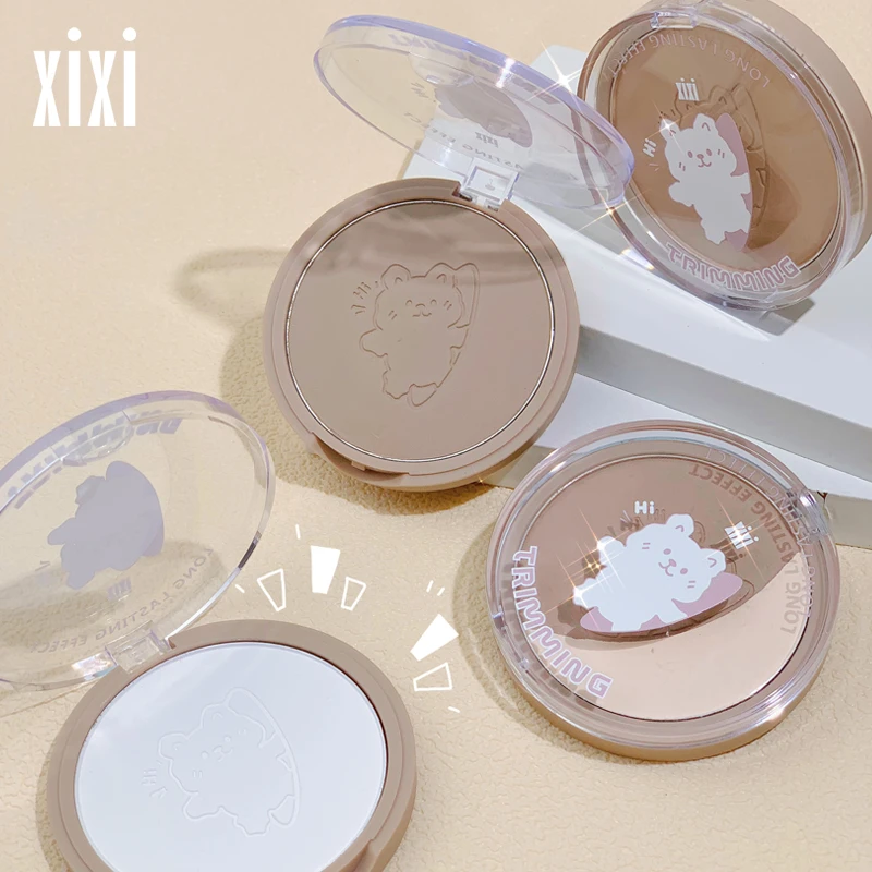 xixi摩登单色修容盘哑光高光面部提亮一体盘脸部自然阴影D-461
