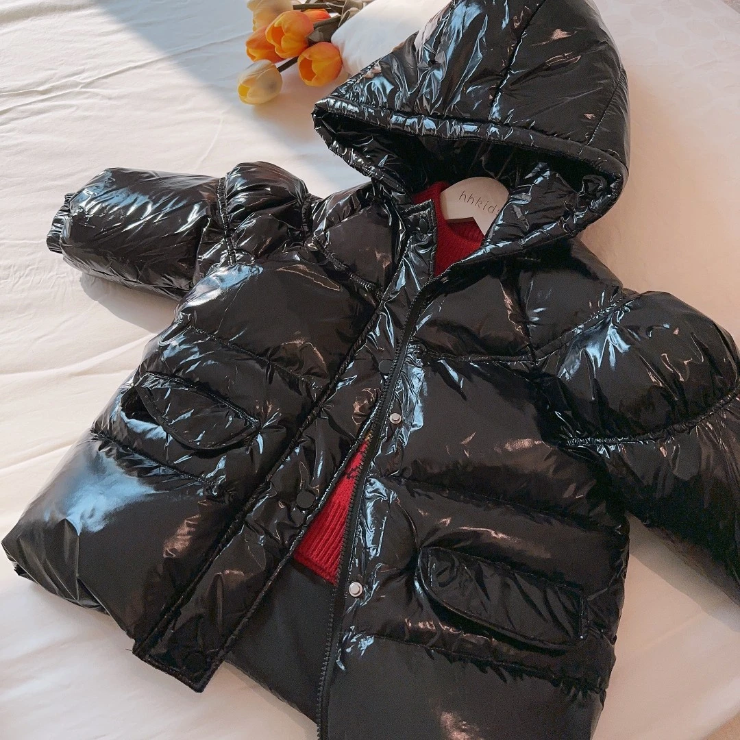 【现货】儿童三防羽绒服2023冬季新款白鸭绒保暖连帽外套上衣AWT538