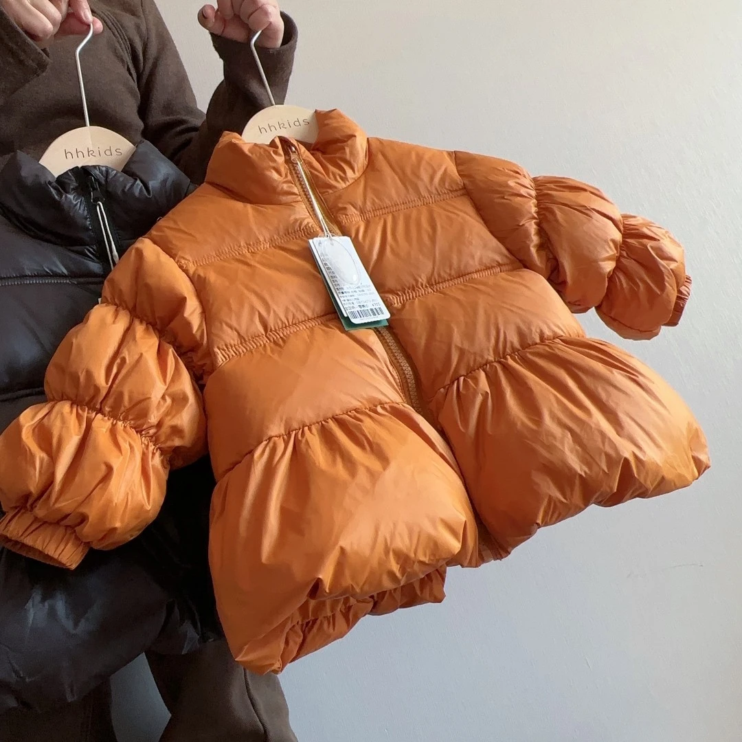 HHkids儿童羽绒服2023冬季新款白鸭绒保暖外套面包服上衣FWT614
