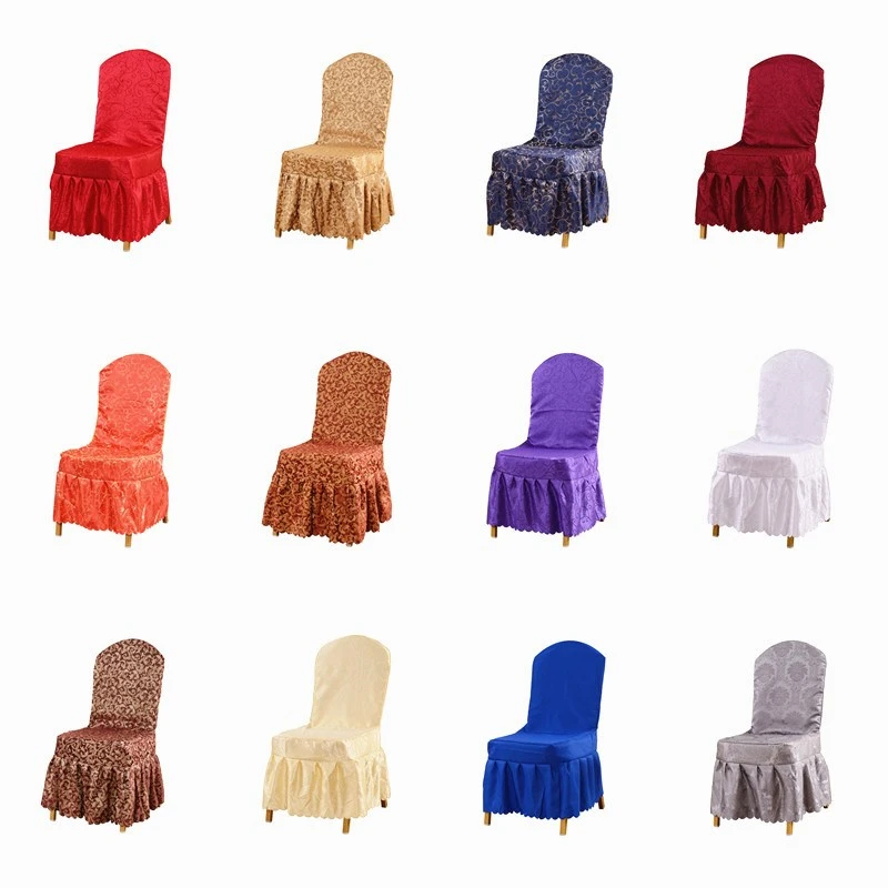 定做酒店椅子套饭店连身椅凳子套婚庆宴会椅套餐桌座椅套罩子直销