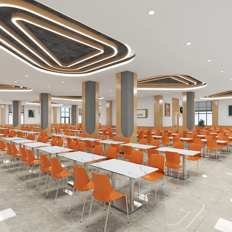 肯德基汉堡店奶茶面馆饭店桌椅小吃店快餐桌椅组合 4人位 经济型