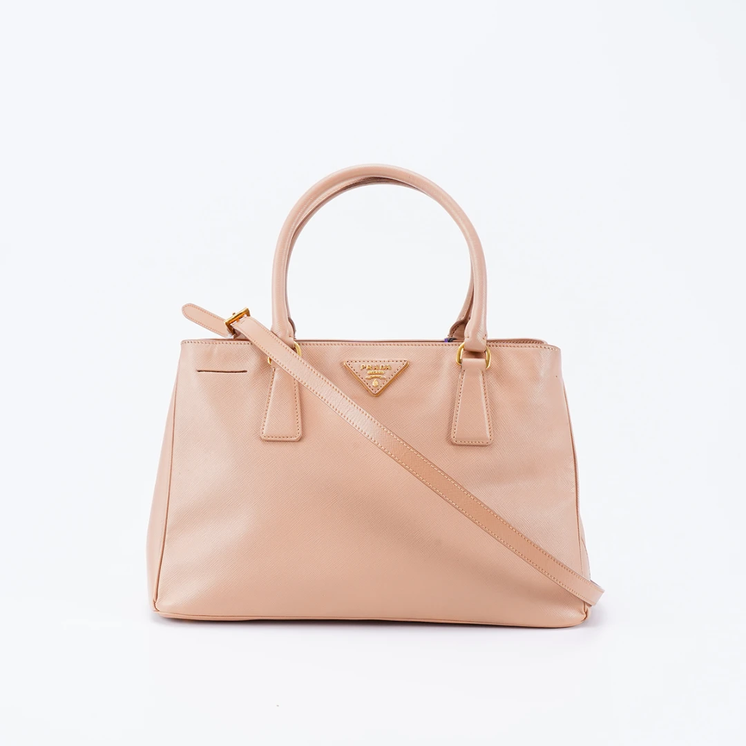 95新 Prada/普拉达 【桔夕三万专属】杀手包中号奶茶色/BG22004556